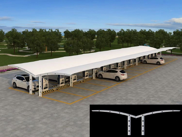 山東膜結構車棚廠家